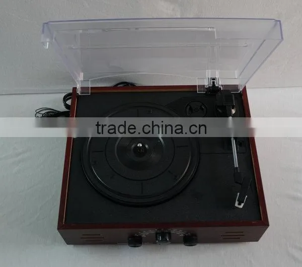 2015 Whole Sale SDcard Hot Sale Wooden Retro Antique With Mp3gramophone photo-3