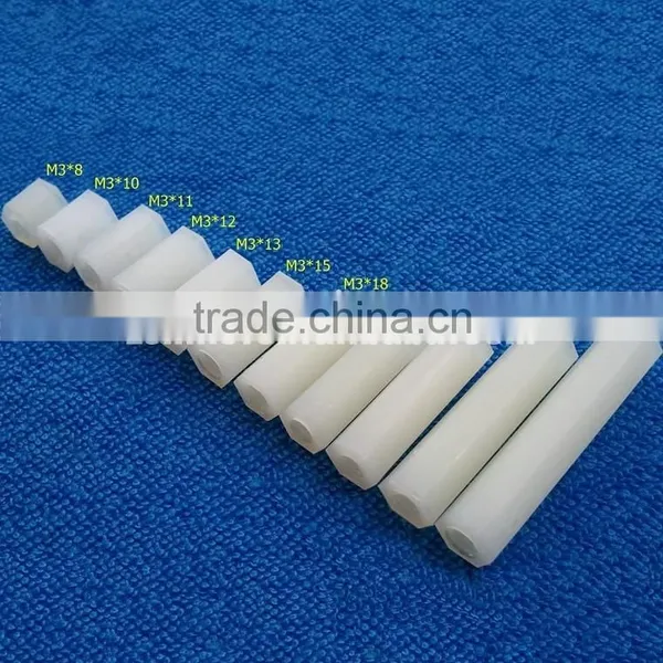 Nylon Spacer Plastic Spacer Nylon Standoff Isolation Column Plastic Fastener