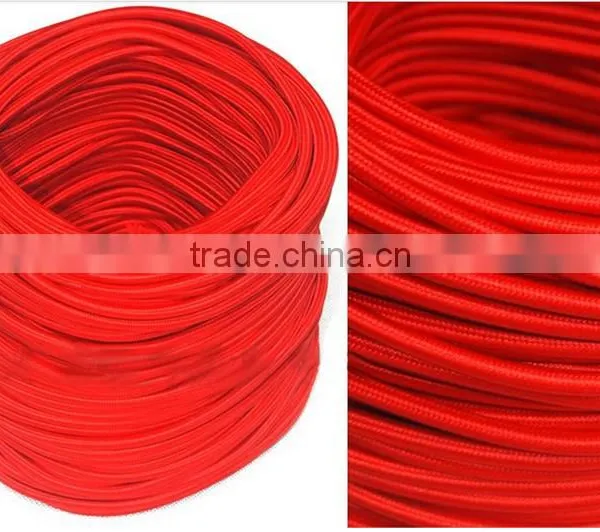 100m Textile/Cloth Covered Wire 2 Core Round Wire, Vintage Style Rayon Fabric Wire for Pendants, Lamps photo-4