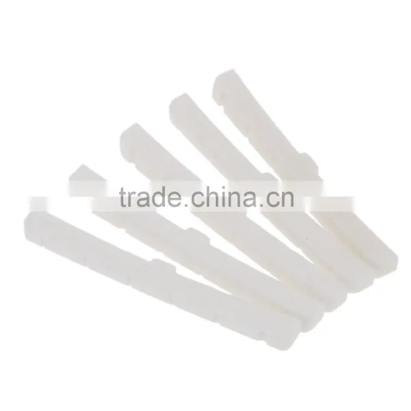 5pcs Electric Guitar Bone Slotted Replacement Upper Nut Saddle photo-6