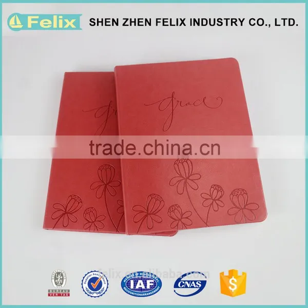 New Design Fashion Low Price Hard Cover Embossing Notebook photo-5