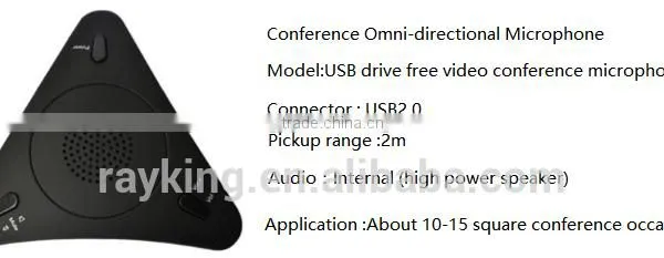 2016 USB Audio Microphone , Noise Cancelling Video Conference Omni-directional Microphone photo-3