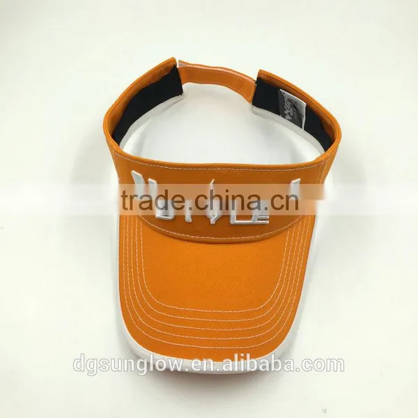 Wholesale 3D Embroidery Sunvisor Sun Shade Cap Hat Outdoor Golf Sports Unisex photo-4