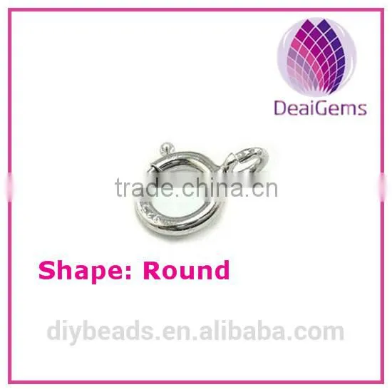 High Quality 925 Sterling Silver Spring Clasp for DIY Necklace Decpration, and Antioxidation and Antiallergic and Non-fade photo-2