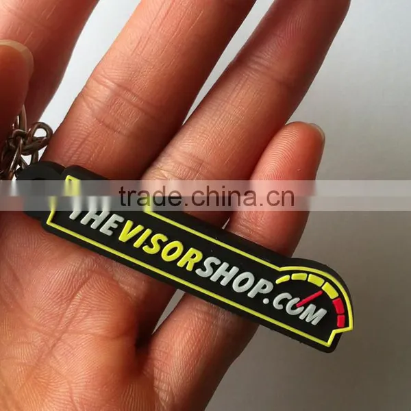 3d Pvc Rubber Word Keychain