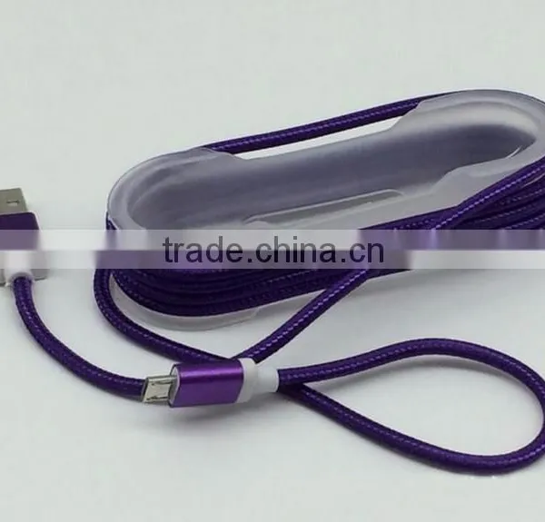 Alloy Nylon Braided Usb Cable For Iphone7,iphone 6,iphone 6s,iphone 5s photo-5