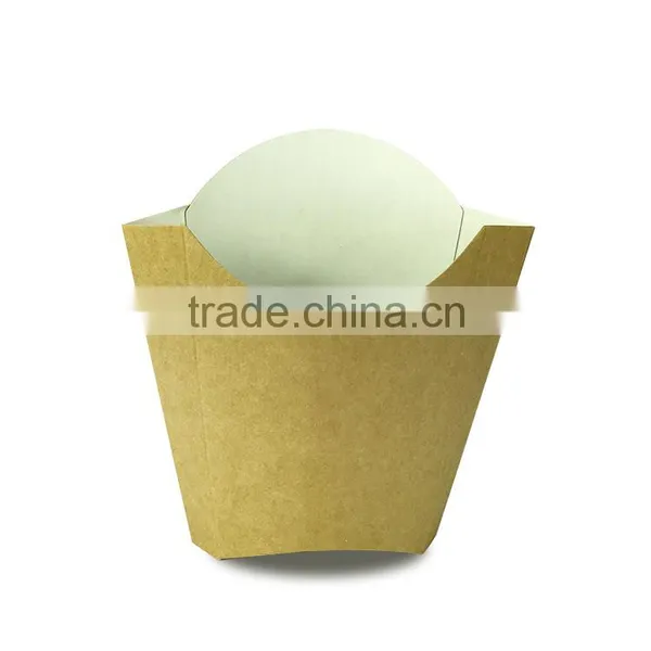 Disposable French Fries Chips Paper Box Brown Craft Paper Case French Fries Packaging Box photo-4
