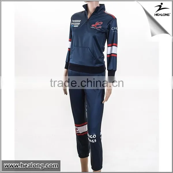 Healong Factory Polyester Hot Sale Track Suit for Women photo-2