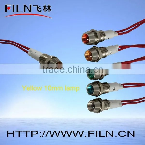 Yueqing Light Indicator Waterproof Foot Switch Led Switch 10MM Lamp Led Downlight