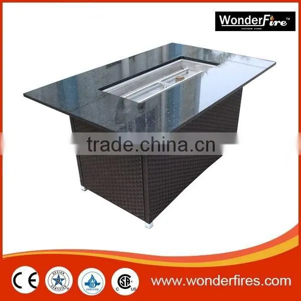 Outdoor Fire Pit Table/patio Heater/ball Valve/SUS Burner Ststem/fireglass/NG Conversion Kit photo-3