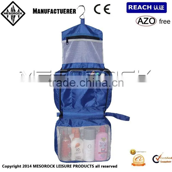 Large Hanging Wash Bag Men's Women's Toiletries Travel Make-Up Case, Zip Closure photo-2