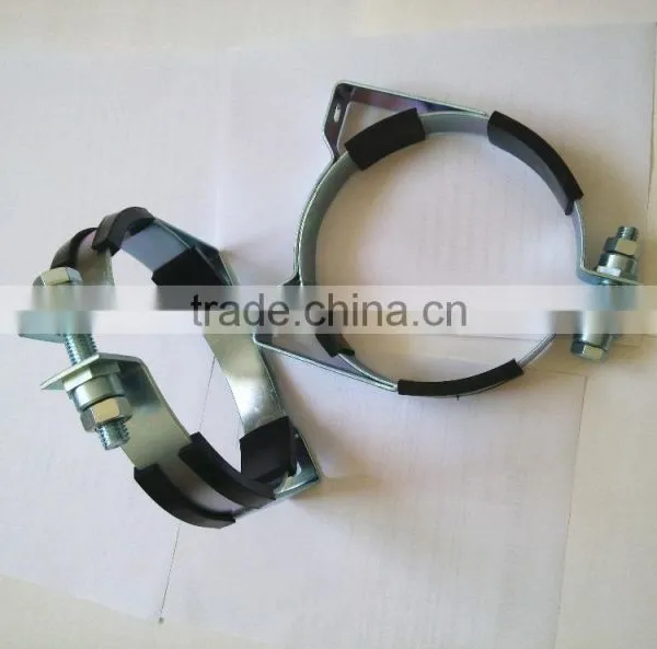 Steel Galvanized Rubber Pipe Saddle Clamp photo-2