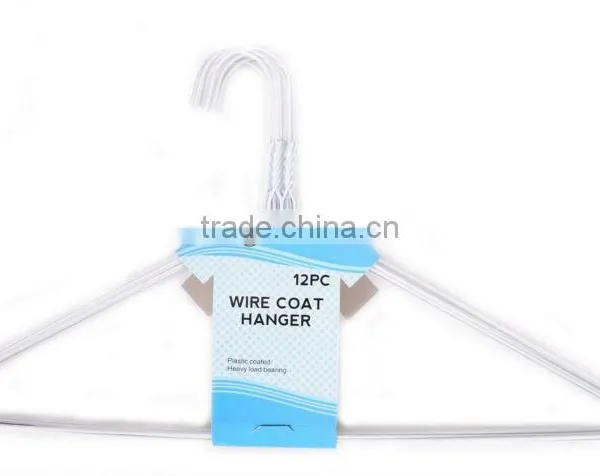 Plastic Coated Wire Hangers/12PCS Set