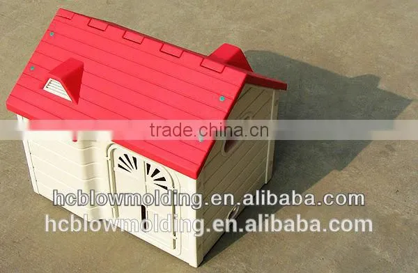 Customized HDPE Plastic Rabbit Hutch Cat House Dog Kennel Guinea Pig House photo-2