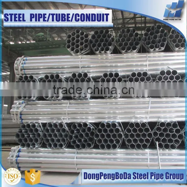 China Supplier Thick Wall Pre Galvanised Mild Steel Pipe photo-2