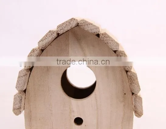 New Unfinished Wooden Bird House Wholesale photo-3