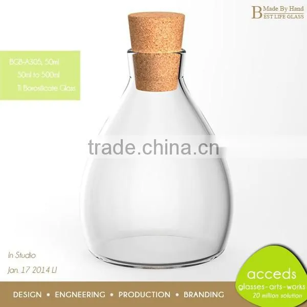 Professional Custom Decorative High End Glass Jar With Lid photo-3