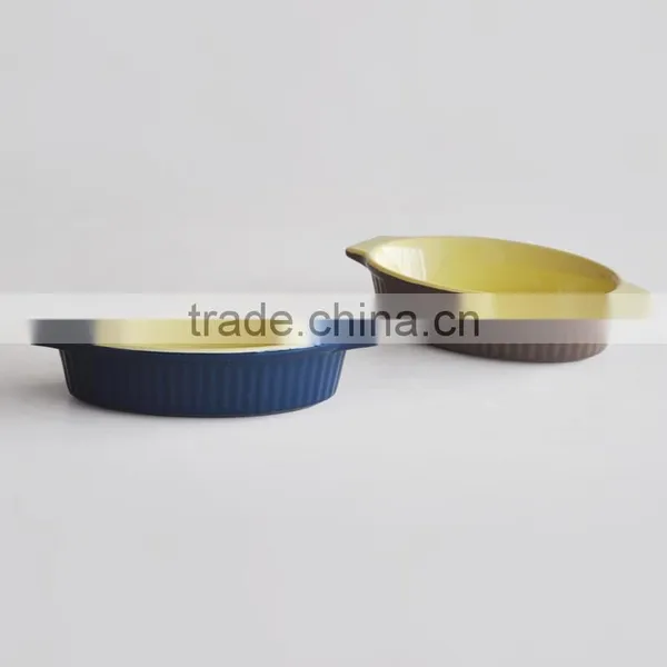 Ceramic au Grantin Rice Dish,stoneware Baking Pan,ceramic Bakware Roasting Plae photo-3