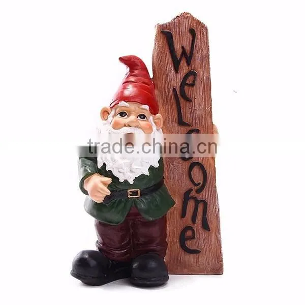Gonme Theme Park Welcome Garden Gnome Lawn Ornaments photo-3