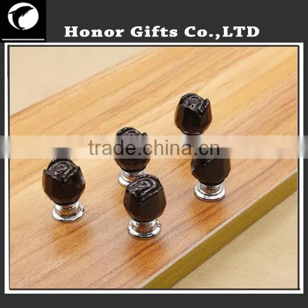 Diamond Shape Crystal Glass Pull Handle Cupboard Cabinet Drawer Door Furniture Knobs photo-3