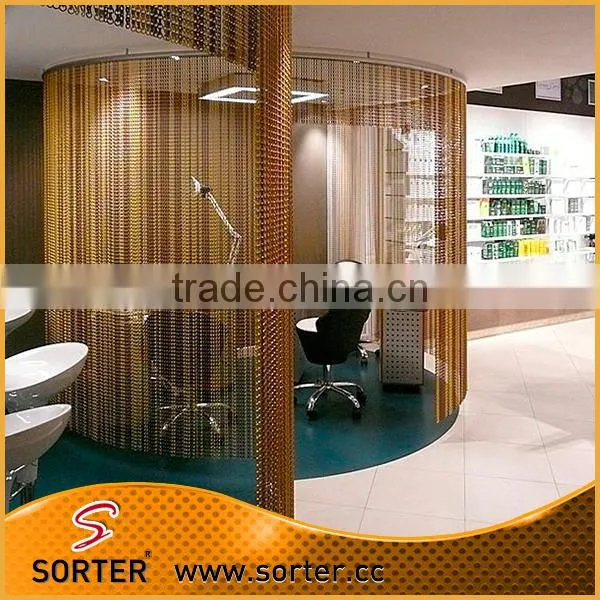 Colourful Double Jack Chain Metal Hook Link Chain Curtains photo-3