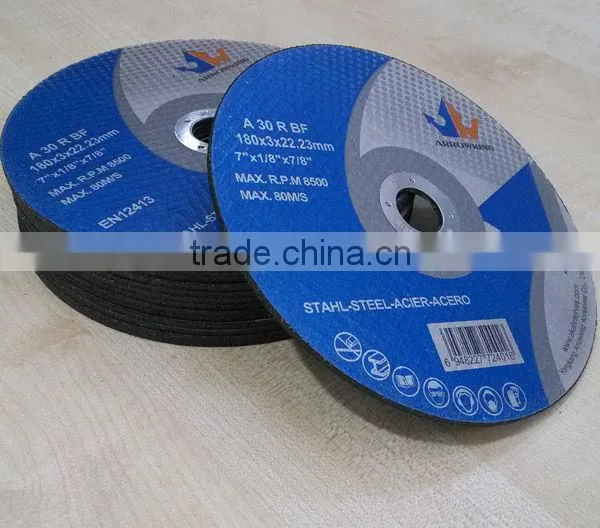 7" 180x3x22.2mm Flat Resin Bonded Reinforced Metal Cutting Disc photo-4