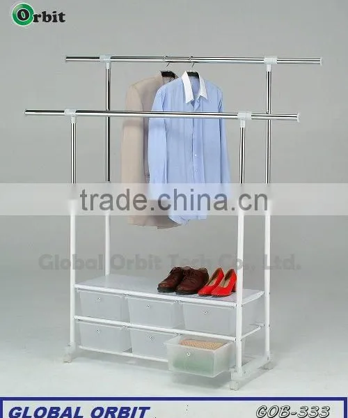 Modern Movable Adjustable Metal Clothes Drying Rack Stand photo-4