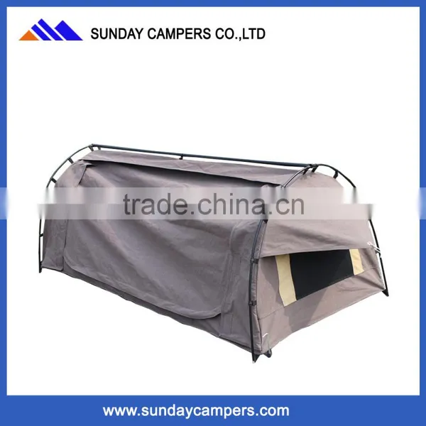 Top Selling Canvas Camping Swag Tent With Inflatable Mattress photo-3