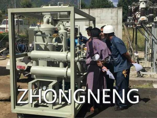 Transformer Oil Reclaiming Plant, treated oil breakdown voltage ≥70KV