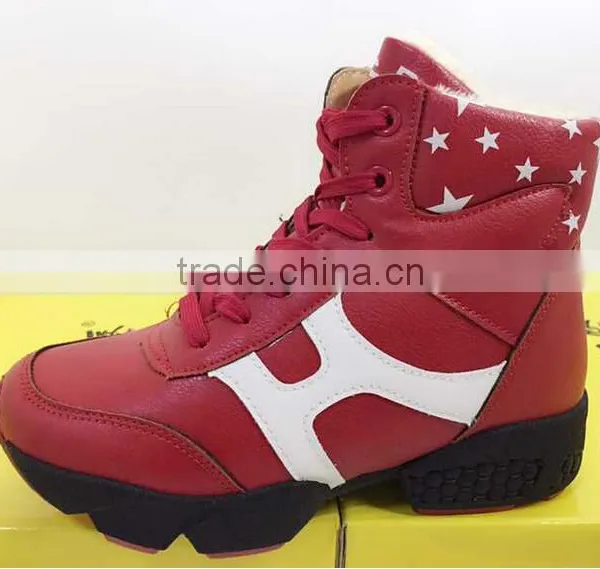 GZY Light up Shoes Duarble Low-cut Famale Boots Winter Officer Lady Stock Guangzhou Export 2007 Hot Selling Design Cheap Price photo-6