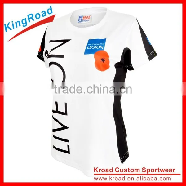 2016 Custom New Style Women's Loose Running Vest/shirt in Round/V Neck photo-3