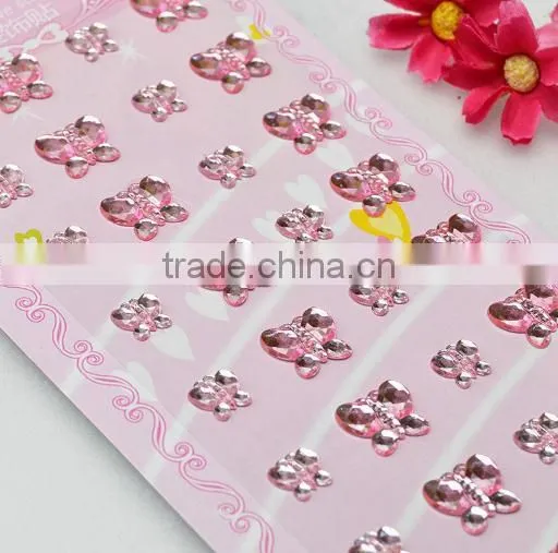 Personalized Design Crystal Diamond Acrylic Stone Sticker Wholesale photo-3