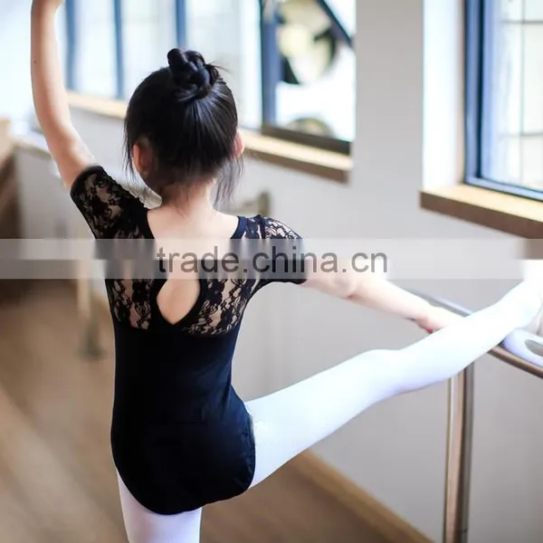 Black Classical Lace Ballet Leotard photo-2