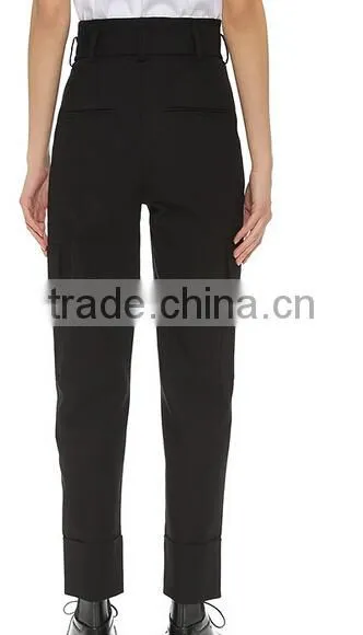 EY0128P High Waist Ladies Fashion Trousers Design Pencil Trousers Loose Long Pants photo-2