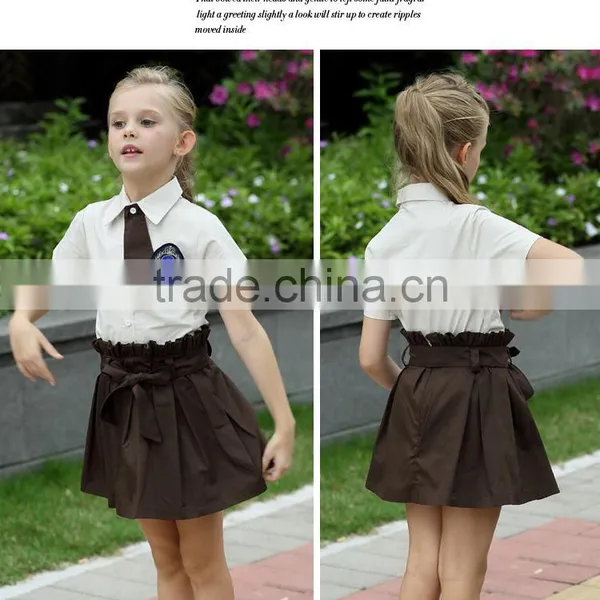 Juqian 2016 Quality School Uniform Factory Hot Sale Primary Kids Girls School Uniform Dress photo-3
