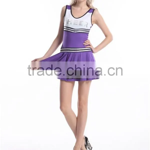 Walson Clothes Apparel Adult Cheerleader Outfit Fancy Dress Costume Sexy School Ladies Womens Female photo-4