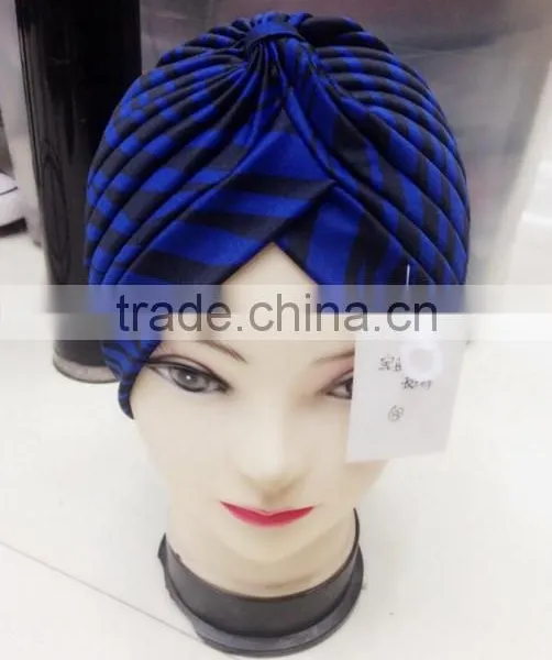 New Color Striped Indian Cap Arabic Muslim Headscarf Hat Lady Print Hat Wholesale photo-4