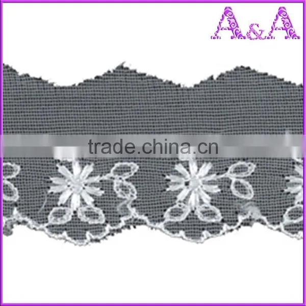 White Organza Lace for Wedding Dress photo-5