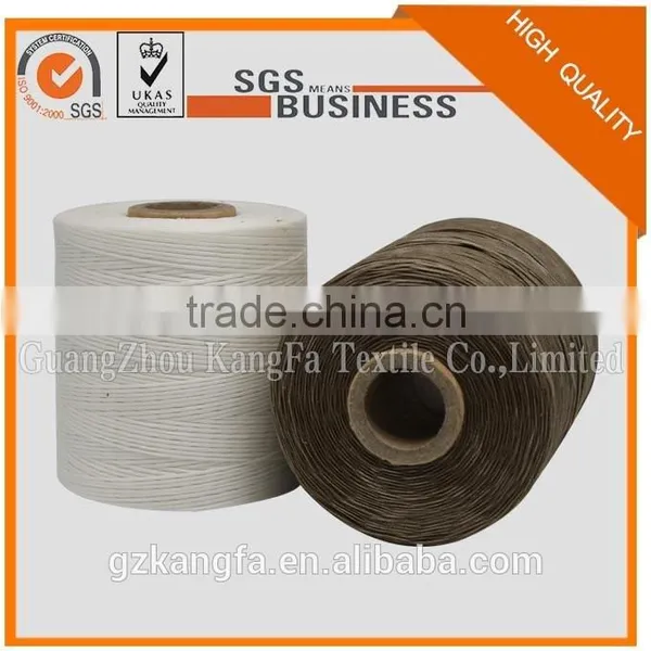 High Quality Good Price 100% Polyester 210d/1x16 Flat Braid Waterproof Footwear Waxed Thread photo-5