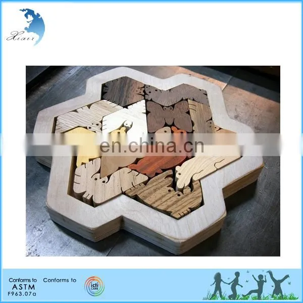 Brain Teaser Children 3d Wooden Puzzle