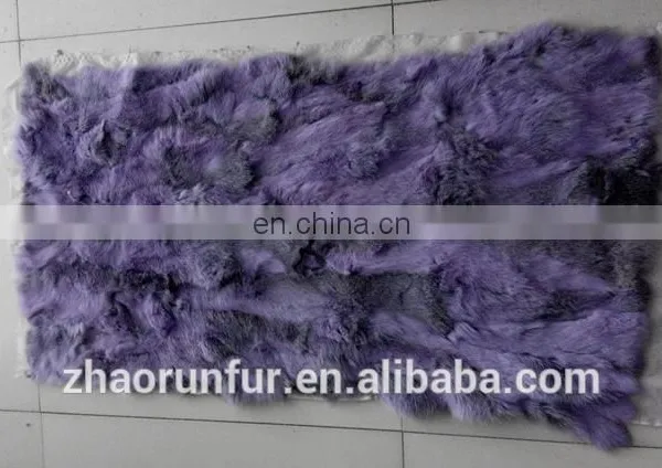 100% Real Natural Rabbit Fur Plate photo-4