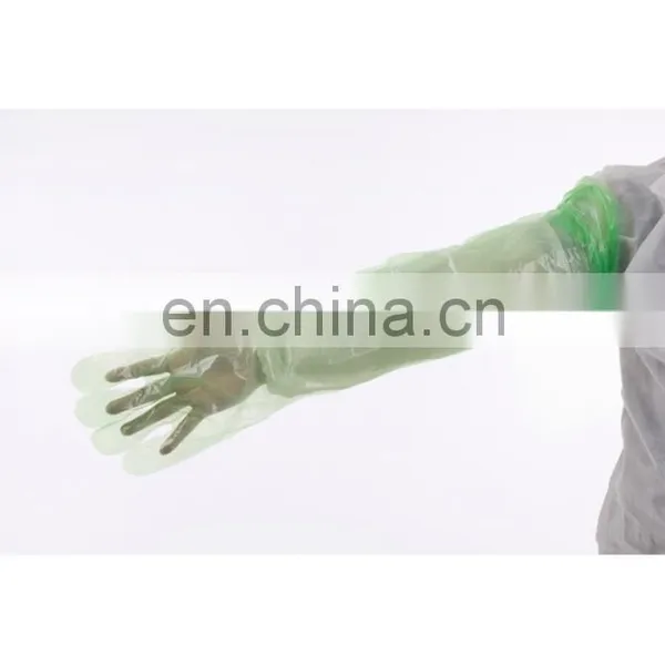 Glove Manufacturer PE Shoulder Length Disposable Veterinary Long Sleeve Gloves photo-3