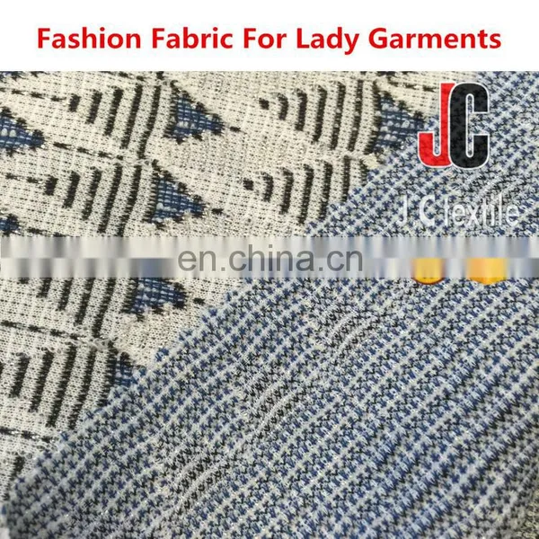 B2794 JC Shaoxing Knit T/R Span Lurex Jacquard Fabric photo-5