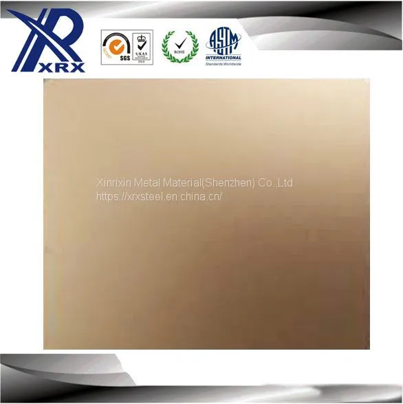 304/201 Metal Sheet Golden Hairline/mirror Finish Color Stainless Steel for Elevator photo-2
