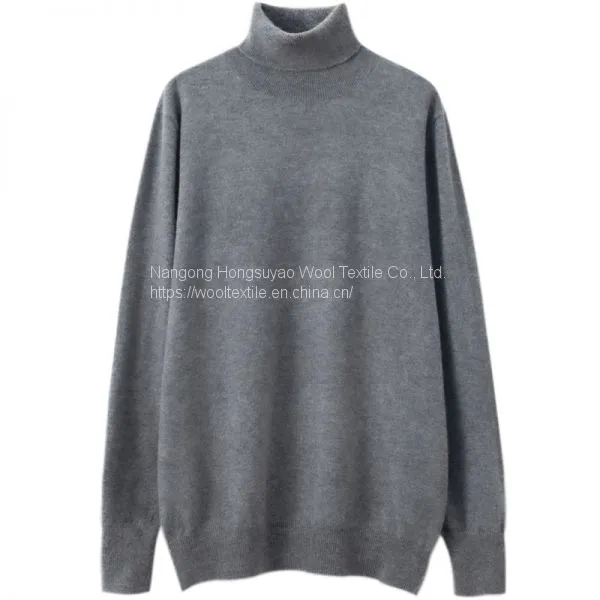 Pullover Turtleneck Cashmere Sweaters Knitted Turtleneck Jumpers Sweater for Men photo-3