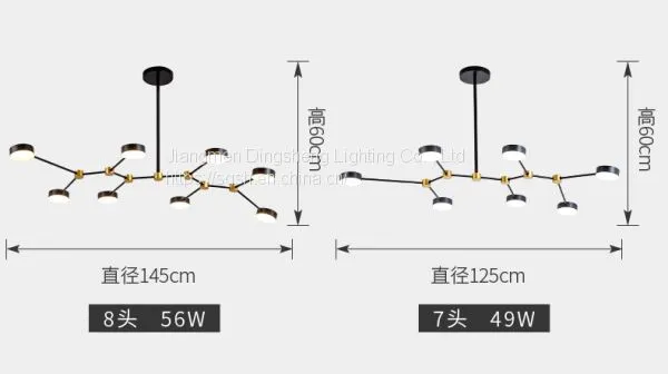 Led Modern Light Luxury Living Room Chandelier Chandelier, Living Room Nordic Restaurant Creative Simple Bedroom Chandelier photo-3