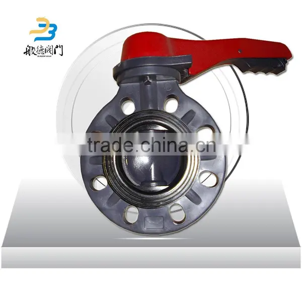 Manual Upvc Wafer Butterfly Valve Dn150 photo-6