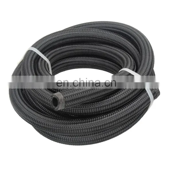Automotive 16.4 ft 5 Meter AN6 -6AN Braided Oil/Fuel/Gas Hose + Hose End Fitting Adaptor Red And Black photo-2