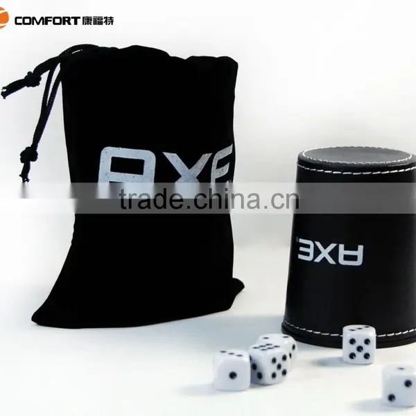 Best Selling High Durable Leather Custom Dice Cup With Pouch photo-3