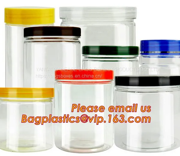 Pet Plastic Bottle Container for Candy Cookies Food Packaging,250ml 500ml PET Plastic Container Bottle Jar photo-3